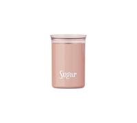 Guzzini - Barattolo ovale salva freschezza con scritta 'Sugar' (Rosa)