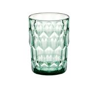 BICCHIERI ALTO VANITY 3 in Cristallo Acrilico Bio-based 6 pezzi diametro Ø 8,5xh 11,8 cm- 480 cc BPA FREE bibite, cocktail e frullati colore Verde Matcha verde