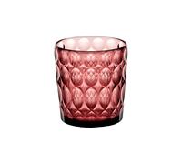 Guzzini - Vanity, bicchiere basso, decoro 1, malva, in Bio-based SAN e Bio-based SMMA - TERRA