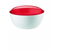 Guzzini Biscottiera Gocce, Rosso Chiaro, 23 x h13 cm