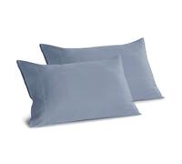 GUZZINI Botanical - 2 Federe Cuscino Letto 50x80 in 100% Cotone Organico Certificato OekoTex Fresco e Traspirante, Federa Cuscino con Patella 15 cm, Biancheria da Letto Delicata, Morbida e Avvolgente