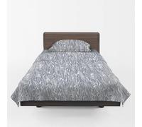 GUZZINI Botanical - Completo Letto Cotone Organico con Lenzuola Una Piazza e Mezza 180x280 + 1 Lenzuolo con Angoli Coprimaterasso Una Piazza e Mezza 130x200 per Materasso 30cm + 1 Federa Cuscino 50x80