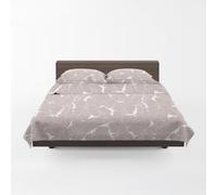 GUZZINI Botanical - Completo Letto Matrimoniale Lenzuola Matrimoniali Cotone 100% Organico 240x280 + Lenzuolo con Angoli Matrimoniale Coprimaterasso Sotto 180x200 + 2 Federe Cuscino Letto 50x80