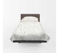 GUZZINI Botanical - Completo Letto Singolo con Lenzuola Letto Singolo Cotone Organico 150x280 + 1 Lenzuolo con Angoli Singolo Coprimaterasso Sotto 90x200 Materasso Alto 30 cm + 1 Federa Cuscino 50x80