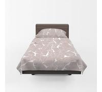 GUZZINI Botanical - Completo Letto Singolo con Lenzuola Letto Singolo Cotone Organico 150x280 + 1 Lenzuolo con Angoli Coprimaterasso Sotto 90x200 Materasso Alto 30 cm + 1 Federa Cuscino 50x80