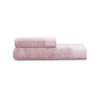 GUZZINI Botanical - Set Asciugamani Bagno Viso e Bidet Cotone Certificato OekoTex e Fibre Naturali Morbide e Lisce, Asciugamano Bagno 60x110 e Ospite 40x60 Assorbente, Resistente a Lavaggi e Durevole