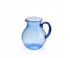 GUZZINI Caraffa “Balloon” 2 Lt in Plastica a Base Biologica Blu - Caraffa Leggera e Pratica per Cucina e Tavola