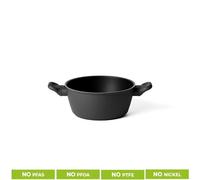 GUZZINI CASSERUOLA ANTIADERENTE 24cm Cook Color Nero 09686610