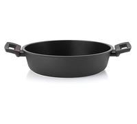 Guzzini - Casseruola bassa in alluminio, antiaderente, 28 cm, Nero "COOK&PLUS"