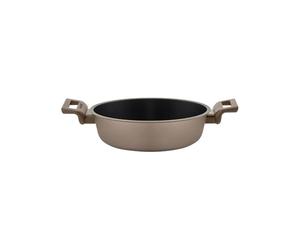 Guzzini - Casseruola basso in alluminio, antiaderente, 24 CM, Bronzo, ''COOK&STRONG''