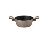 Guzzini – Casseruola in alluminio COOK&STRONG 20 cm antiaderente 4 strati Bronzo, doppi manici
