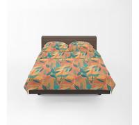 GUZZINI Classic - Completo Letto Cotone Percalle con Lenzuola Una Piazza e Mezza 180x280 + 1 Lenzuolo con Angoli Coprimaterasso Una Piazza e Mezza 125x200 Materasso 30cm + 2 Federe Cuscino Letto 50x80