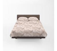 GUZZINI Classic - Completo Letto Cotone Percalle con Lenzuola Una Piazza e Mezza 180x280 + 1 Lenzuolo con Angoli Coprimaterasso Una Piazza e Mezza 125x200 Materasso 30cm + 2 Federe Cuscino Letto 50x80