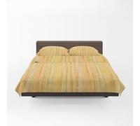 GUZZINI Classic- Completo Letto Matrimoniale Lenzuola Matrimoniali Cotone Percalle 240x280 + Lenzuolo con Angoli Matrimoniale Coprimaterasso Sotto 175x200 Materasso 30cm + 2 Federe Cuscino Letto 50x80