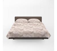 GUZZINI Classic- Completo Letto Matrimoniale Lenzuola Matrimoniali Cotone Percalle 240x280 + Lenzuolo con Angoli Matrimoniale Coprimaterasso Sotto 175x200 Materasso 30cm + 2 Federe Cuscino Letto 50x80