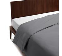 GUZZINI Classic - Copripiumino Matrimoniale Cotone 255x200 100% Percalle Certificato OekoTex Fresco e Traspirante, Sacco Copri Piumino con Patelle da 40 cm per Biancheria da Letto Morbida Resistente