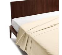 GUZZINI Classic - Lenzuola Una Piazza e Mezza Cotone 180x280 100% Percalle Certificato OekoTex Fresco e Traspirante, Lenzuolo Una Piazza e Mezza Piano Sopra per Biancheria da Letto Morbida Resistente