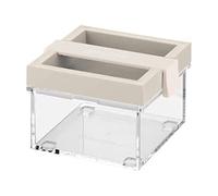 Guzzini - CLICK&FRESH Barattolo Ermetico 370 cc con Coperchio Salva Freschezza, Realizzato con Materiale Plastico Biologico e Riciclabile - Grigio Tortora, 11x10x h8 cm | 370 cc - 169251158