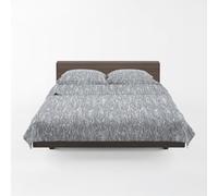 GUZZINI - Completo Letto Matrimoniale Lenzuola Matrimoniali Cotone 100% Organico 240x280 + Lenzuolo con Angoli Matrimoniale Coprimaterasso Sotto 180x200 Materasso h30 cm + 2 Federe Cuscino Letto 50x80