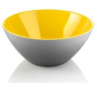 Guzzini Contenitore My Fusion, Grigio/Giallo, Ø25 x h10.5 cm