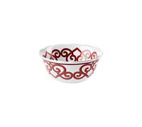 GUZZINI Contenitore Natalizio Harmonia Melamina D 22,50 Cm H 10 Cm Table Decor Bianco Rosso