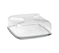 GUZZINI COPRIFORMAGGIO RETTANGOLARE 25 X 25 X H11 CM CON COPERCHIO IN VETRO