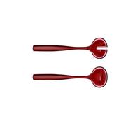 Guzzini - DOLCEVITA, Posate Insalata, Realizzate in Plastica a Base Biologica e 100% Riciclabile - Rosso Trasparente, 28 cm - 29730165