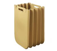 Guzzini Eco-Packly Contenitore salvaspazio e multiuso, Giallo Senape, 25 Lt | Pieghevole e salvaspazio, 25 L, multiuso, con maniglie e bordo fermasacco, in plastica riciclata post-consumo. Made in Italy.