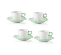 Guzzini - EVERYDAY Set 4 Tazzine da Caffè con Piattino - Verde Malva - 081701243