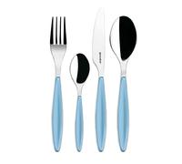 Guzzini - Feeling, Set 24 Posate Colorate - Azzurro Mare, 15,8 x 7,5 x h25,5 cm - 23000081