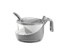 Guzzini Formaggera Glam/Vintage, Grigio Cielo, 13.8 x 10 x h8 cm