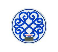 Guzzini - "Harmonia" Bilancia da Cucina Digitale in Vetro Temperato, Funzione Tara, Display LCD, 5 kg, 4 Unità di Misura, Blu Navy - 136600210