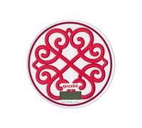 Guzzini - "Harmonia" Bilancia da Cucina Digitale in Vetro Temperato, Funzione Tara, Display LCD, 5 kg, 4 Unità di Misura, Rosso Brillante - 13660031