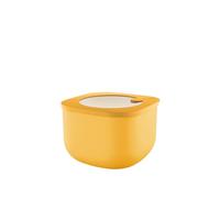 Guzzini - Kitchen Active Design, STORE&MORE BIO, Contenitore Ermetico Alto per Frigo/Freezer/Microonde (M) - Giallo Mango, 16 x16 x h10,7 cm | 1550cc - 170723236