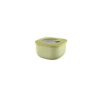 Guzzini - Kitchen Active Design, STORE&MORE BIO, Contenitore Ermetico Basso per Frigo/Freezer/Microonde (S) - Verde Avocado, 12,2 x 12,2 x h6,8 cm | 450cc - 170719253