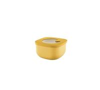 Guzzini - Kitchen Active Design, STORE&MORE BIO, Contenitore Ermetico Basso per Frigo/Freezer/Microonde (S) - Giallo Mango, 12,2 x 12,2 x h6,8 cm | 450cc - 170719236