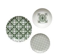 Guzzini - LE MAIOLICHE Set 6 Posti Tavola, Piatti Piani, Piatti Fondi, Piatti Frutta/Dessert - Verde Smeraldo - 10290969