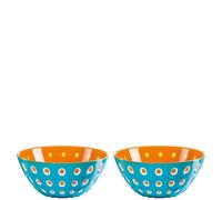 GUZZINI Set 2 Ciotoline Le Murrine in San D 12,5 Cm Azzurro, Arancio