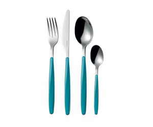Guzzini linea "My fusion" Set 24 pz posate da tavola colore Matt Blue