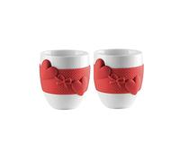 Set 2 tazzine caffè guzzini love 11490055 rosso