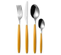 Guzzini My Fusion Set 24 Posate, 16.8 x 7.5 x 25.5 cm, Giallo (Ochre)