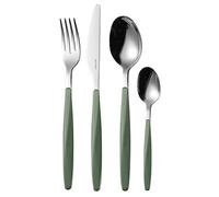 Guzzini My Fusion Set 24 Posate, 16.8 x 7.5 x 25.5 cm, Verde (Olive Green)