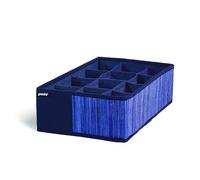 GUZZINI - Organizer Armadio e Cassetti Salvaspazio, 1 Pezzo da 12 Scomparti per Biancheria e Vestiti, Organizer Cassetti Bagno e Camera da Letto Portaoggetti, Divisori per Cassetti Pieghevole 32x22x10
