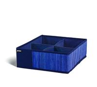 Guzzini - Organizer Armadio e Cassetti Salvaspazio, 1 Pezzo da 4 Scomparti per Biancheria e Vestiti, Organizer Cassetti Bagno e Camera da Letto Portaoggetti, Divisori per Cassetti Pieghevole 28x28x10