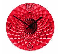 Guzzini Orologio da Parete, Rosso, 10 x 36,5 cm