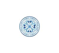 GUZZINI Piatto Piano Decoro Blues Melamina Table Decor