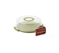 Porta torta Guzzini 065851257 CHEF LINE Cake & Go bassa Verde