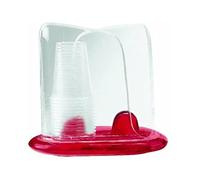 Guzzini Portabicchieri Feeling, Rosso Chiaro, 21.8 x 13.7 x h20 cm
