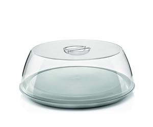 Guzzini Portatorta In Plastica Formecasa Con Base Colore Grigio Cm 33