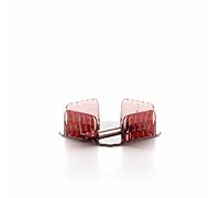 Portatovaglioli Orizzontale VANITY in materiale acrilico Riciclabile Dimensioni 20x20xh7,0 cm con asta Ferma tovaglioli colore Malva malva